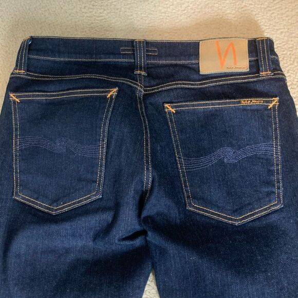 Nudie Dark Blue Denim Jeans - Picture 3 of 8